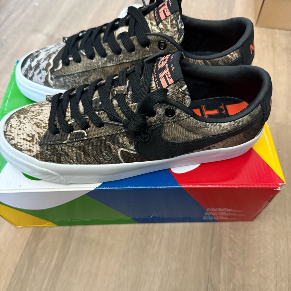 Nike SB Blazer Low Pro GT Premium Reeltree Camo Size 9 Skater Streetwear